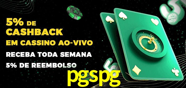 Promoções do cassino ao Vivo pgspg
